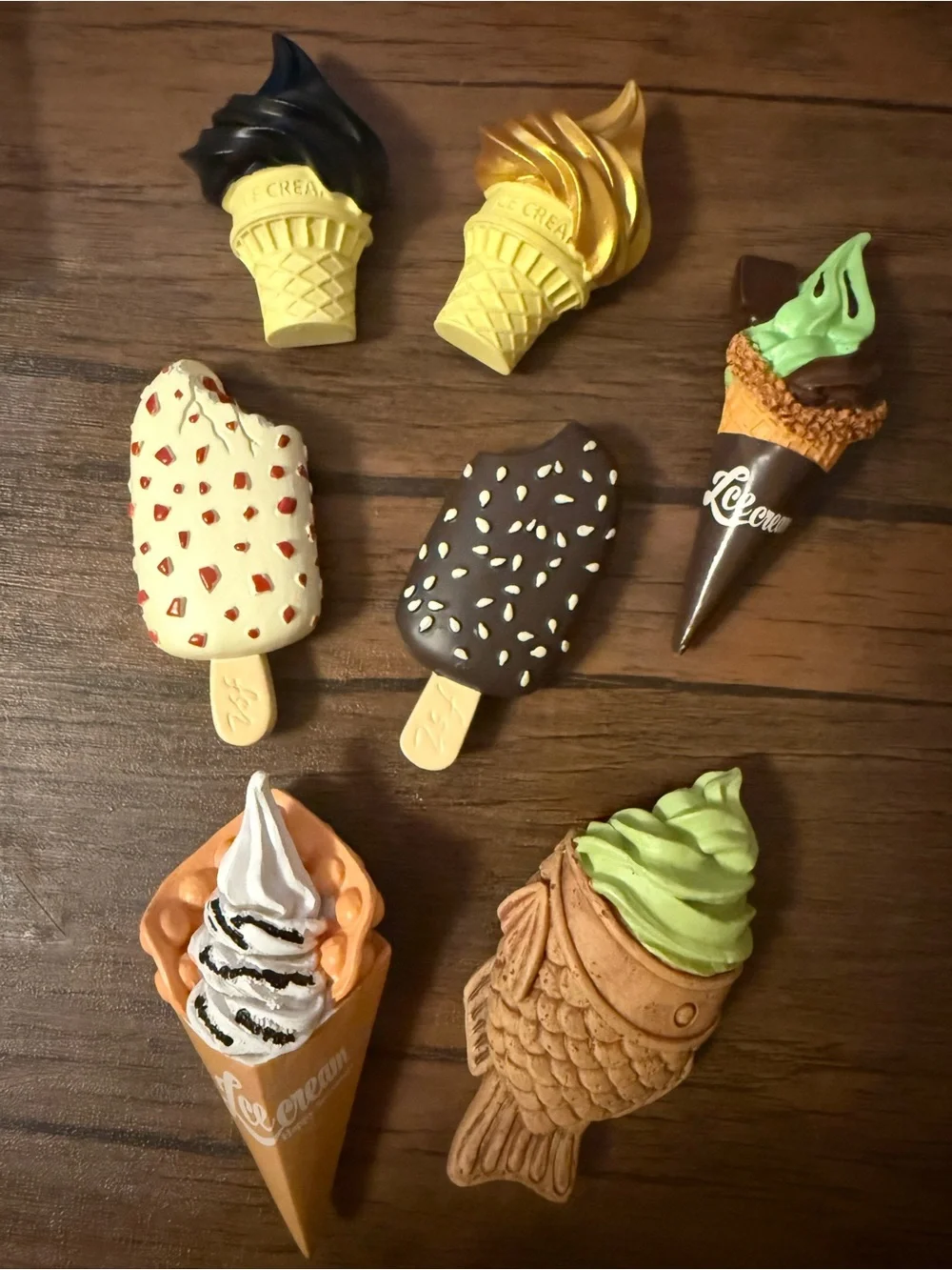 Ice Cream Novelty Kitchen Magnets - Multicolor Decorative Set
